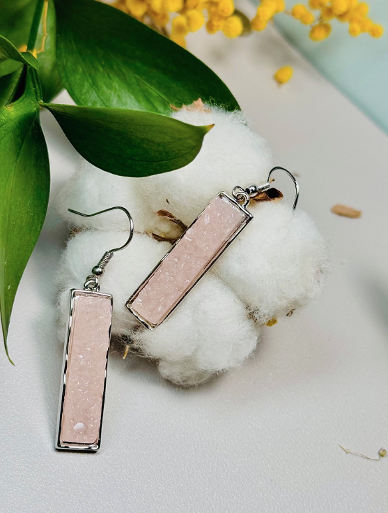 Rose Quartz Earrings