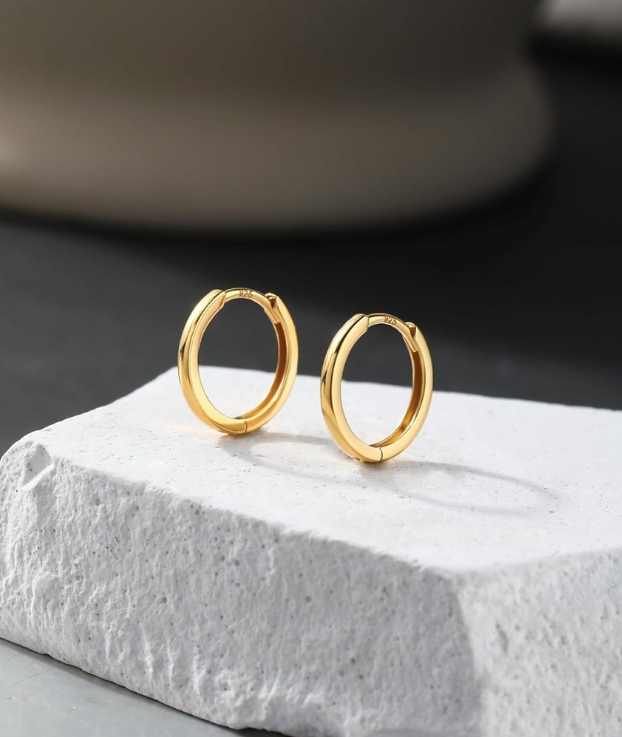 Sterling Silver 925 Hoop Earrings