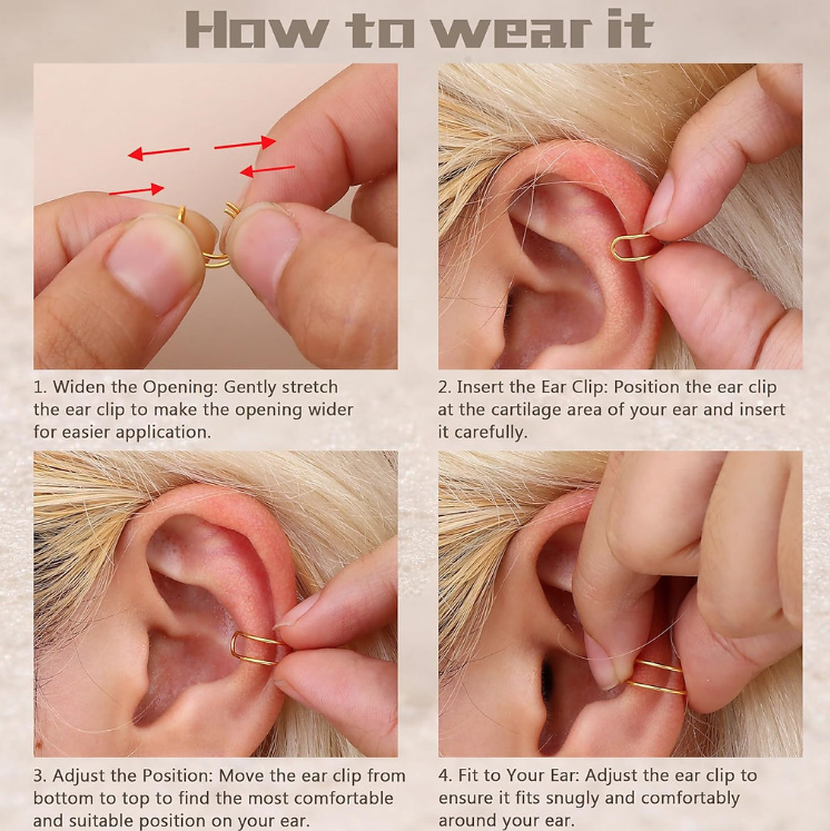 Adjustable Non Pearcing Cuff Earrings