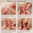 Adjustable Non-Piercing Ear Cuff  (Silver & Gold Tone)
