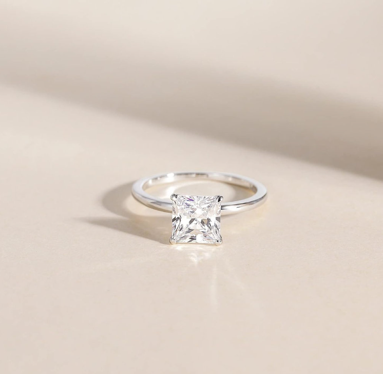Sterling Silver Engagement Ring