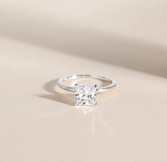 Sterling Silver Engagement Ring