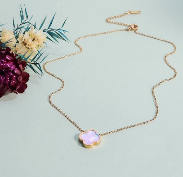 Mother Of Pearl Gold Plated Necklace