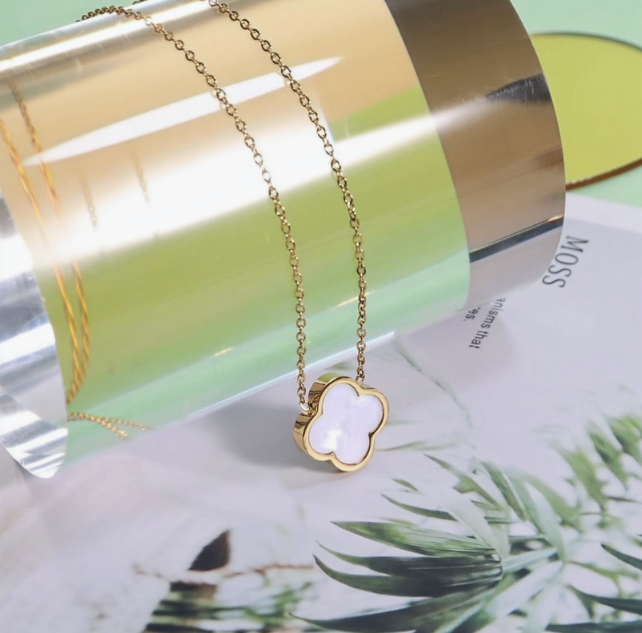 Mother Of Pearl Gold Plated Necklace