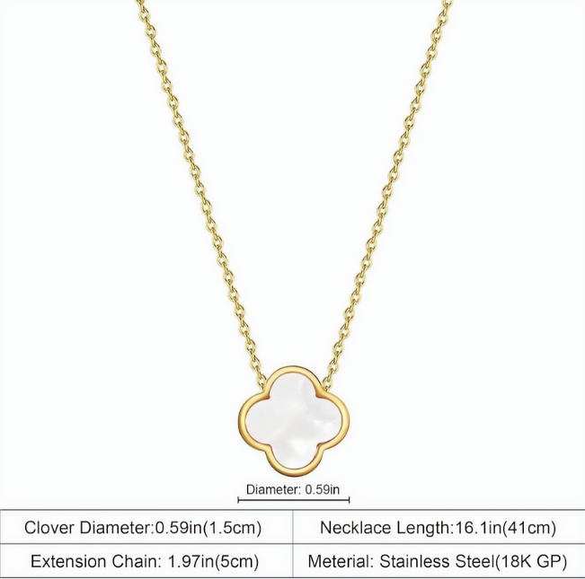Mother Of Pearl Gold Plated Necklace
