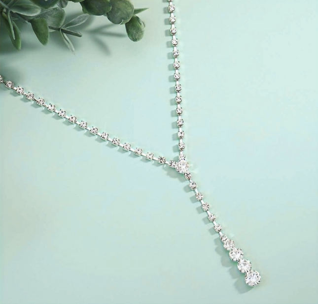 Bride Silver Bridal Necklace