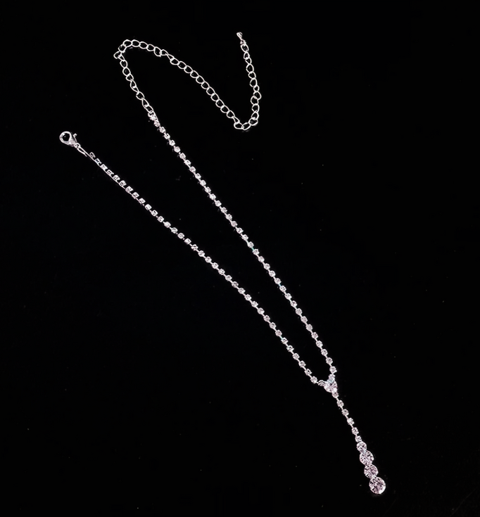 Bride Silver Bridal Necklace