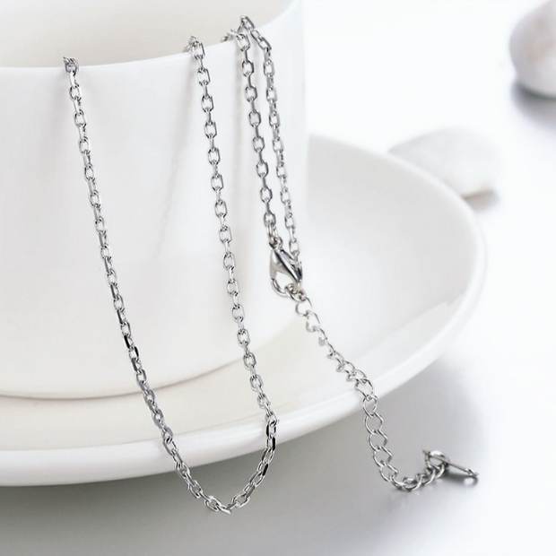 Minimalist Curb Link Chain – 19.3 Inch Stainless Steel Jewelry