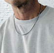 Stainless Steel Wheat Chain Necklace – 3mm Silver Spiga Link 22