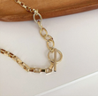 Gold Paperclip Chain Necklace – 18