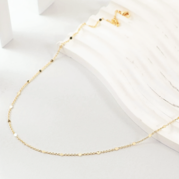 Everyday Luxury Satellite Chain – Durable 17" Minimalist Choker