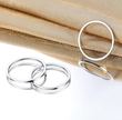 Classic 2mm Silver-Tone Stainless Steel Minimalist Wedding Band