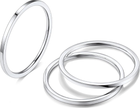 Classic 2mm Silver-Tone Stainless Steel Minimalist Wedding Band