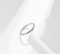 Classic 1mm Ultra-Thin Silver-Tone Stainless Steel Wedding Band