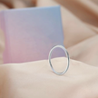 Classic 1mm Ultra-Thin Silver-Tone Stainless Steel Wedding Band