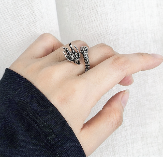 Gothic Dragon Ring
