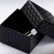 Elegant 7mm Brilliant Cut Stainless Steel Halo Promise Ring