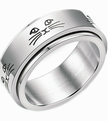 Adorable 0.31 Inch Cat Spinner Ring – Modern 8mm Fidget Jewelry
