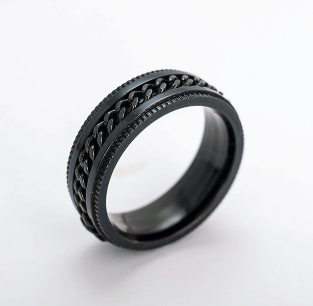 Stainless Steel Spinner Ring 8 mm