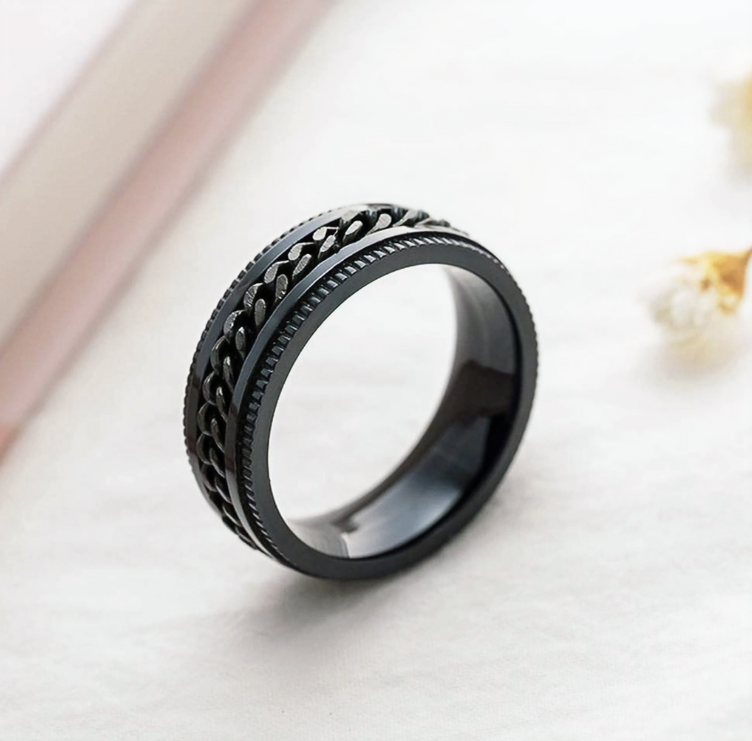 Stainless Steel Spinner Ring 8 mm